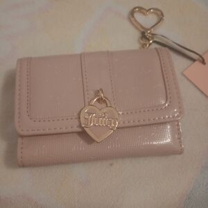 Juicy Couture Pink Wallet with Gold Hardware